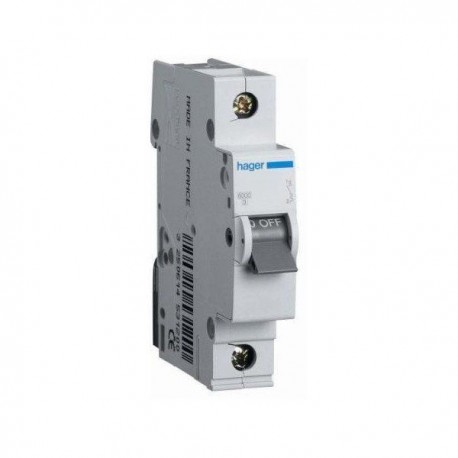 Автоматичний вимикач 10 А, 1 полюс, тип C, 6 kA, MC110A Hager