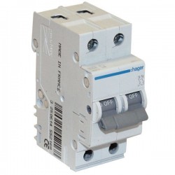 Автоматичний вимикач 50 А, 1+N, тип C, 6 kA, MC550A Hager