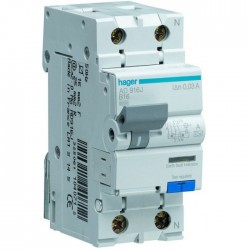 Диференційний автомат 40А, 1+N, 6kA, C, 30mA, AD990J Hager
