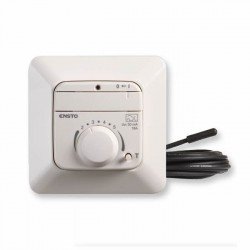 Терморегулятор з ПЗВ і датчиком підлоги, 16A, Jussi, Ensto