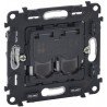 Механизм розетки телефонной RJ11, 2-ная, 4 контакта, Valena Life/Allure, Legrand 753039