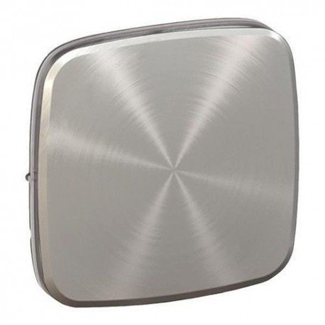 Лицьова панель вимикача 1-клавішного, колір світла нержавіюча