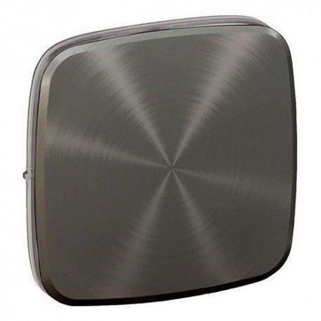 Лицевая панель выключателя 1-клавишного, цвет темная нержавеющая сталь, Valena Allure, Legrand 755113