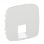 Лицевая панель розетки компьютерной RJ11, RJ45, одинарной, цвет перламутр, Valena Allure