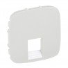 Лицевая панель розетки компьютерной RJ11, RJ45, одинарной, цвет перламутр, Valena Allure 755419