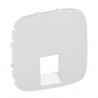 Лицевая панель розетки компьютерной RJ11, RJ45, одинарной, цвет белый, Valena Allure