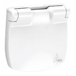 Лицевая панель розетки с крышкой, цвет белый, Valena Allure, Legrand 754845