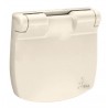 Лицевая панель розетки с крышкой, цвет слоновая кость, Valena Allure, Legrand 754846