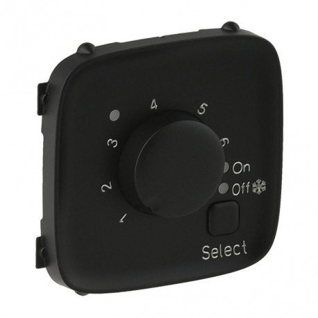 Лицевая панель термостата для тёплых полов, цвет черный, Valena Allure, Legrand 755328