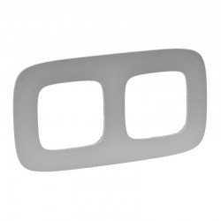 Рамка 2-я цвет алюминий, Valena Allure 754392