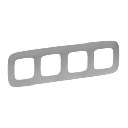 Рамка 4-я цвет алюминий, Valena Allure 754394