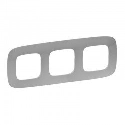 Рамка 3-я цвет алюминий, Valena Allure 754393