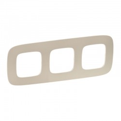 Рамка 3-я цвет тиснение бежевое, Valena Allure 754383