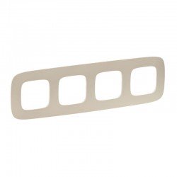 Рамка 4-я цвет тиснение бежевое, Valena Allure 754384