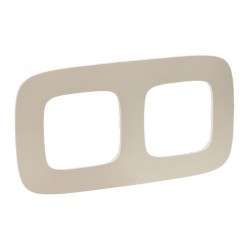 Рамка 2-а колір тиснення бежеве, Valena Allure