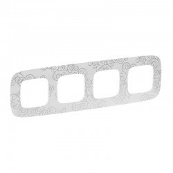 Рамка 4-я цвет нарцисс хром, Valena Allure 754344