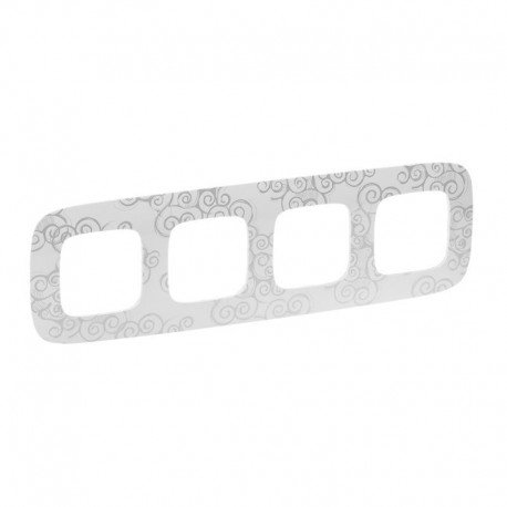 Рамка 4-а колір нарцис хром, Valena Allure