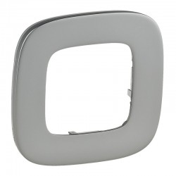 Рамка 1-а колір полірована сталь, Valena Allure