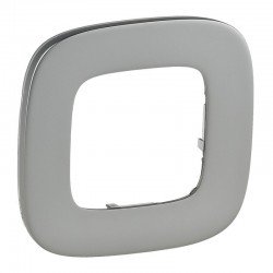 Рамка 1-я цвет полированная сталь, Valena Allure 755501