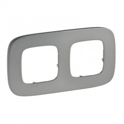 Рамка 2-а колір полірована сталь, Valena Allure