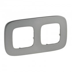 Рамка 2-а колір полірована сталь, Valena Allure