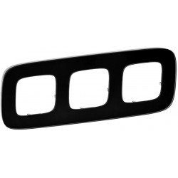 Рамка 3-я цвет черное стекло, Valena Allure 755533