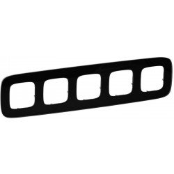 Рамка 5-а колір чорне скло, Valena Allure