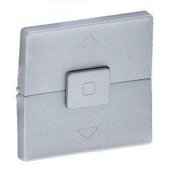 Лицевая панель механизма управления жалюзи, цвет алюминий, Valena Life 755142