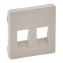 Лицевая панель розетки акустической двойной, цвет слоновая кость, Valena Life