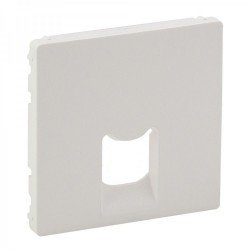 Лицевая панель розетки копьютерной RJ11, RJ45, одинарной, цвет белый, Valena Life 755410