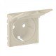 Лицевая панель розетки с крышкой, цвет слоновая кость, Valena Life, Legrand 754841