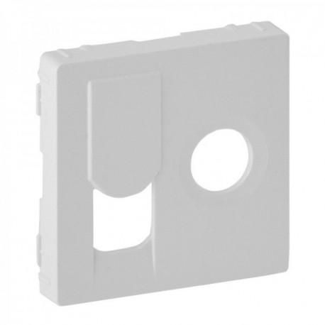 Лицевая панель ТV+RJ45, цвет белый, Valena Life 754830