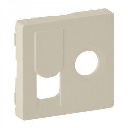 Лицевая панель ТV+RJ45, цвет слоновая кость, Valena Life 754831