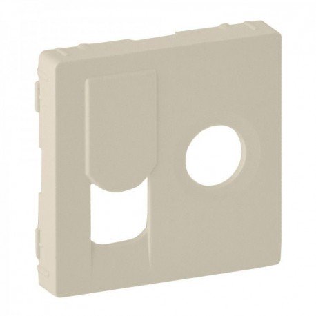 Лицевая панель ТV+RJ45, цвет слоновая кость, Valena Life 754831