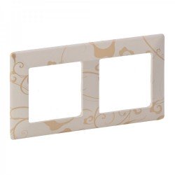 Рамка 2-я цвет ампир бежевый, Valena life 754112