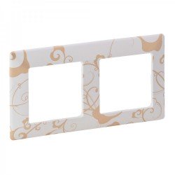 Рамка 2-я цвет ампир белый, Valena life 754102