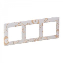 Рамка 3-а колір ампір білий, Valena life