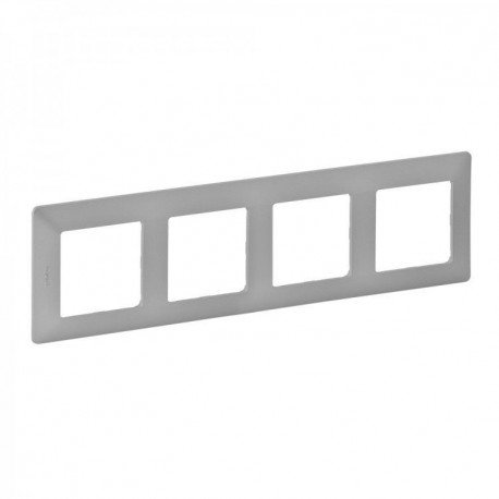 Рамка 4-а колір алюміній, Valena life