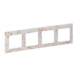 Рамка 4-а колір ампір білий, Valena life
