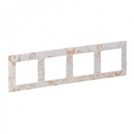 Рамка 4-я цвет ампир белый, Valena life 754104