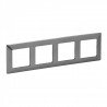 Рамка 4-я цвет сталь, Valena life 754154