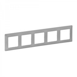 Рамка 5-а колір алюміній, Valena life