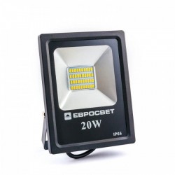 Прожектор светодиодный EVRO LIGHT EV-20-01 20W 6400K 1400Lm 