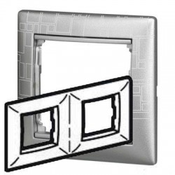 Рамка 2-на алюміній модерн, Valena Legrand