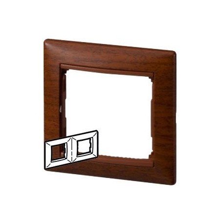 Рамка 2-на тоноване дерево, Valena Legrand