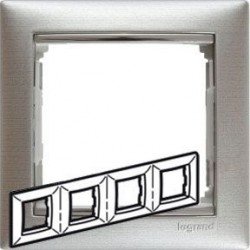 Рамка 4 алюминий матовый Legrand Valena 770334