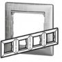 Рамка 4 алюминий модерн Legrand Valena 