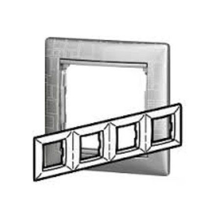 Рамка 4 алюминий модерн Legrand Valena 770344