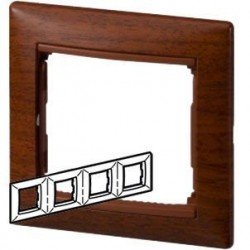Рамка 4-на тоноване дерево, Valena Legrand