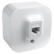 Розетка комп'ютерна RJ45 накладна, одинарна, біла, 782254 Legrand Quteo
